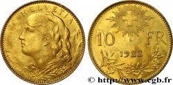 SUISSE 10 Francs  Vreneli  1922 Berne