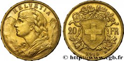 SWITZERLAND 20 Francs Vreneli 1915 Berne