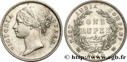 BRITISH INDIA 1 Roupie East India Company Victoria 1840 Bombay AU/MS