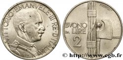 ITALIE Bon pour 2 Lire (Buono da Lire 2) Victor Emmanuel III / faisceau de licteur 1923 Rome