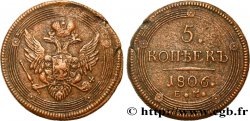RUSSIE - ALEXANDRE I 5 Kopecks 1806 Ekaterinbourg