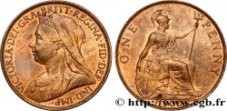 UNITED KINGDOM 1 Penny Victoria “old head” 1900  MS