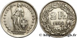 SWITZERLAND 2 Francs Helvetia 1944 Berne