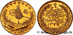 TURQUIE 25 Kurush en or Sultan Mohammed V Resat AH 1327, An 4 1912 Constantinople
