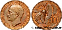 ITALIE 10 Centesimi Victor Emmanuel III / abeille 1922 Rome - R