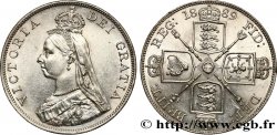 UNITED KINGDOM 1 Florin Victoria buste du jubilé 1889  AU/MS