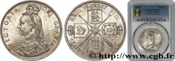 UNITED KINGDOM 1 Florin Victoria buste du jubilé 1887  MS64 PCGS