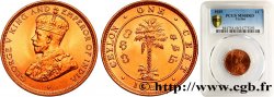 CEYLON 1 Cent Georges V Proof 1929  MS68 PCGS