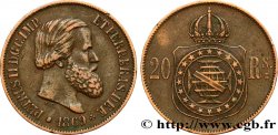 BRÉSIL 20 Réis Empereur Pierre II 1869