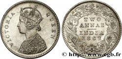 BRITISH INDIA 2 Annas Anna Victoria 1862 Calcutta MS
