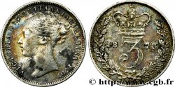 REINO UNIDO 3 Pence Victoria “Bun Head” 1878