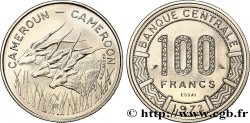 CAMEROUN Essai de 100 Francs légende bilingue, type Banque Centrale, antilopes 1972 Paris