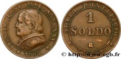 VATIKANSTAAT UND KIRCHENSTAAT 1 Soldo an XXI buste large 1867 Rome
