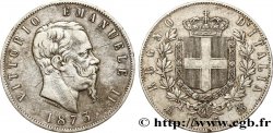 ITALIE 5 Lire Victor Emmanuel II 1873 Milan