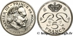 MONACO Essai de 5 Francs Rainier III 1971 Paris