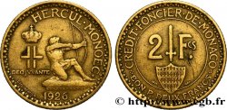 MONACO 2 Francs émission du Crédit Foncier de Monaco 1926 Poissy
