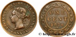 CANADA 1 Cent Victoria 1876 Heaton