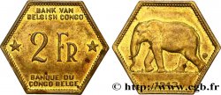 CONGO BELGA 2 Francs éléphant 1943