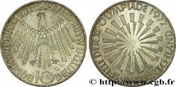 ALLEMAGNE 10 Mark XXe J.O. Munich / aigle type “IN DEUTSCHLAND” 1972 Munich SUP