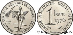 ÉTATS DE L AFRIQUE DE L OUEST (BCEAO) Essai de 1 Franc masque 1976 Paris