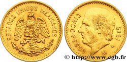 MEXIQUE 5 Pesos Miguel Hidalgo 1919 Mexico