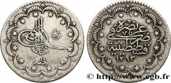 TURCHIA 5 Kurush au nom de Abdul Hamid II AH 1293 an 14 1888 Constantinople