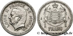 MONACO 1 Franc Louis II 1943 Paris