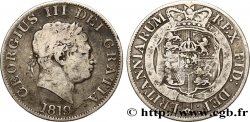 ROYAUME-UNI 1/2 Crown Georges III type à la petite tête 1819