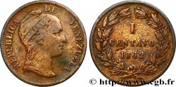 VENEZUELA 1 Centavo 1862 Heaton B+