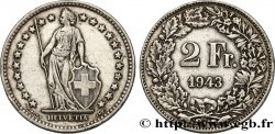 SVIZZERA 2 Francs Helvetia 1943 Berne