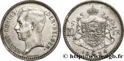 BELGIO 20 Francs Albert Ier légende Flamande position A 1934