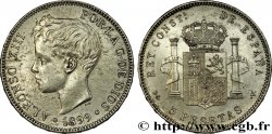 ESPAGNE 5 Pesetas Alphonse XIII 3e type 1899 Madrid TTB+/SUP