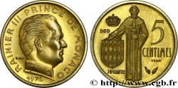 MONACO Essai de 5 Centimes 1976 Paris