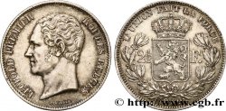 BELGIQUE - ROYAUME DE BELGIQUE - LÉOPOLD Ier 2 1/2 Francs petite tête nue 1849 Bruxelles