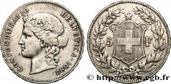 SCHWEIZ 5 Francs Helvetia 1892 Berne
