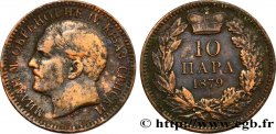 SERBIA 10 Para Milan Obrenovich IV 1879