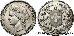 SUISSE - CONFÉDÉRATION HELVÉTIQUE 5 Francs Helvetia 1895 Berne