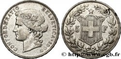 SUISSE - CONFÉDÉRATION HELVÉTIQUE 5 Francs Helvetia 1900 Berne