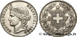 SUISSE 5 Francs Helvetia 1909 Berne