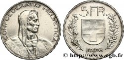 SWITZERLAND 5 Francs Helvetia 1926 Berne