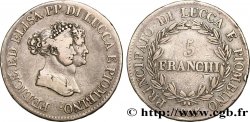 ITALY - LUCCA AND PIOMBINO 5 Franchi - Moyens bustes 1805 Florence