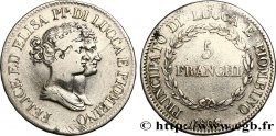 ITALY - PRINCIPALTY OF LUCCA AND PIOMBINO - FELIX BACCIOCHI AND ELISA BONAPARTE 5 Franchi 1808 Florence