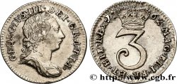 ROYAUME-UNI 3 Pence Georges III 1762 