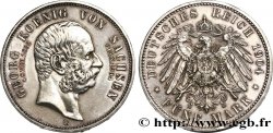 ALLEMAGNE - ROYAUME DE SAXE - GEORGES 5 Mark 1904 Muldenhütten AU