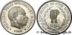 COTE D IVOIRE 10 Francs Félix Houphouet Boigny 1966 