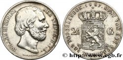 PAYS-BAS 2 1/2 Gulden Guillaume III 1867 Utrecht