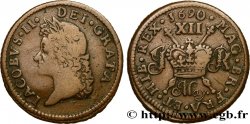 IRLANDE 1 Shilling Jacques II frappée pour le mois de mai 1690 