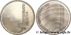 SUISSE 5 Francs année européenne de la musique 1985 Berne