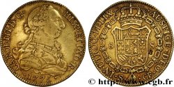 ESPAGNE - ROYAUME D ESPAGNE - CHARLES III 8 Escudos 1775 Séville