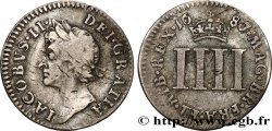 UNITED KINGDOM 4 Pence Jacques II 1687 